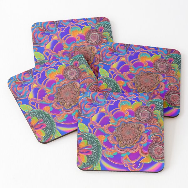 Item preview, Psychedelic colourful happy mood abstract designed and sold by Stratomi.