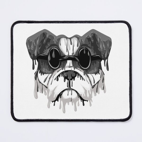 Item preview, Black dog grime art designed and sold by AmsaOza.
