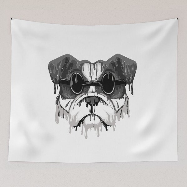 Item preview, Black dog grime art designed and sold by AmsaOza.