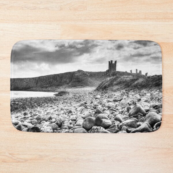 Item preview, Dunstanburgh Castle Northumberland Black And White designed and sold by Paul Thompson Photography.