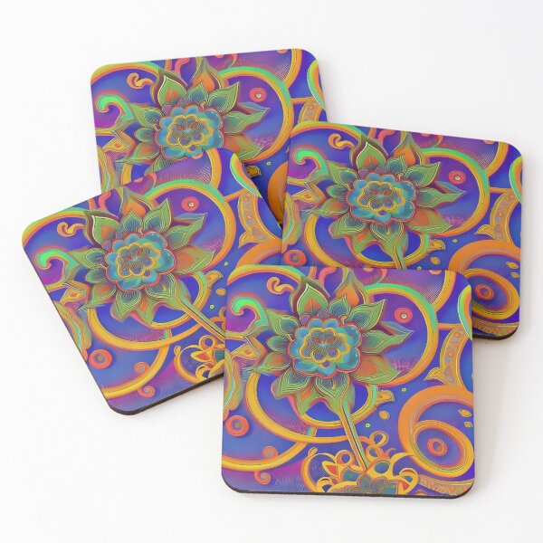 Item preview, Psychedelic colourful happy mood abstract designed and sold by Stratomi.