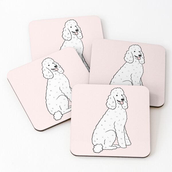 Item preview, Cute white poodle illustration  designed and sold by Yarafantasyart.