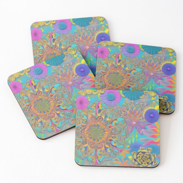 Item preview, Psychedelic colourful happy mood abstract designed and sold by Stratomi.