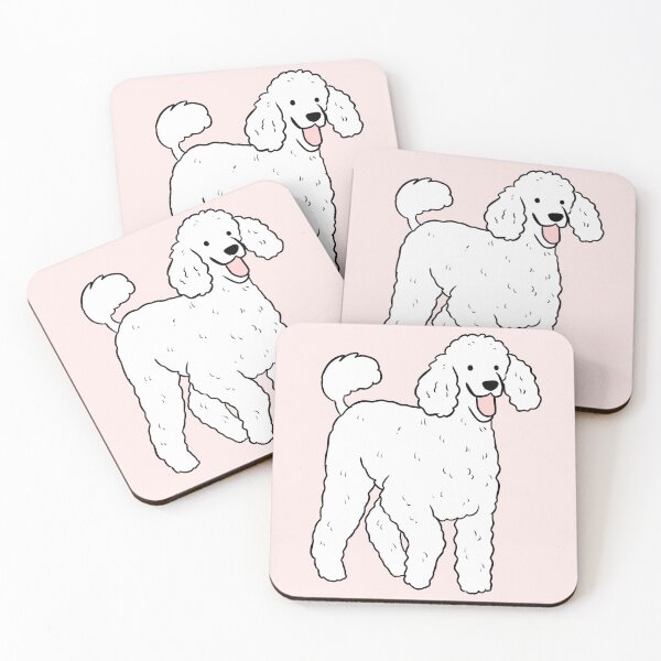 Item preview, Cute white poodle illustration  designed and sold by Yarafantasyart.