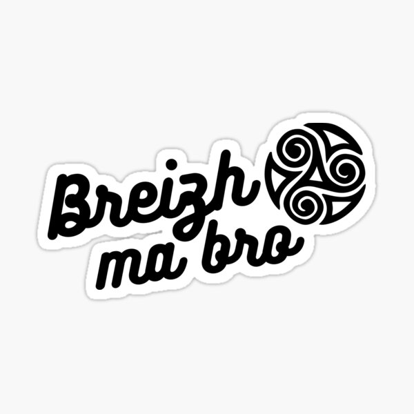Aperçu de l'œuvre Breizh ma bro -Bretagne mon pays - Logo Breizh créée et vendue par rikirennes.