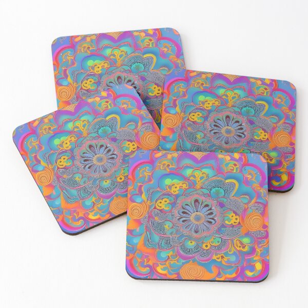 Item preview, Psychedelic colourful happy mood abstract designed and sold by Stratomi.