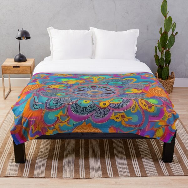 Item preview, Psychedelic colourful happy mood abstract designed and sold by Stratomi.