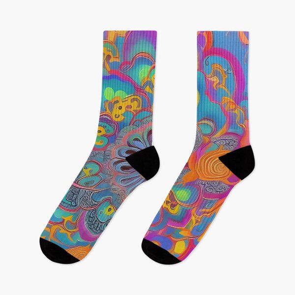 Item preview, Psychedelic colourful happy mood abstract designed and sold by Stratomi.