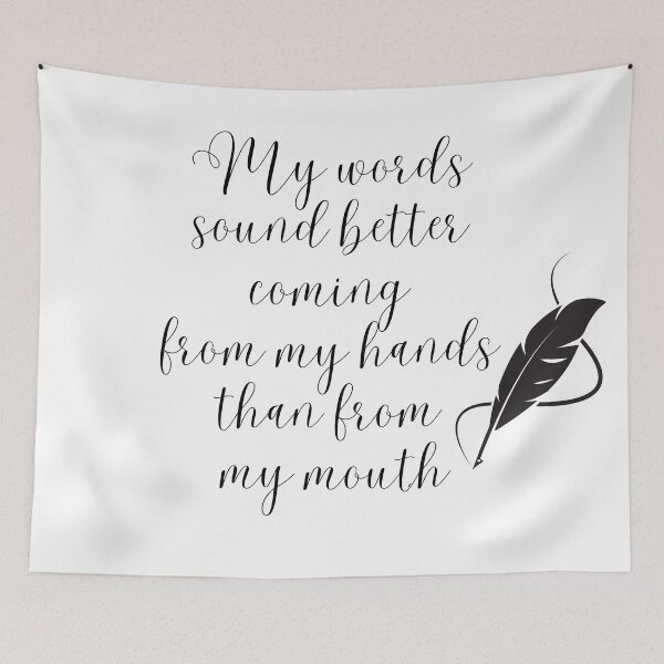 Item preview, My Words Sound Better Coming From My Hands designed and sold by DonneeCreations.