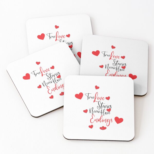 Item preview, True Love Stories Never Have Endings Heat Love Design designed and sold by RiyonArts.