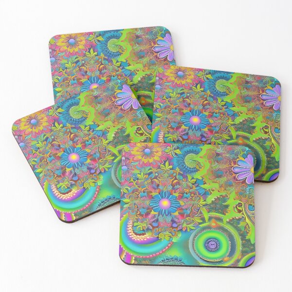 Item preview, Psychedelic colourful happy mood abstract designed and sold by Stratomi.