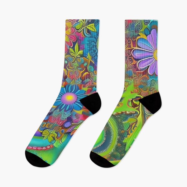 Item preview, Psychedelic colourful happy mood abstract designed and sold by Stratomi.