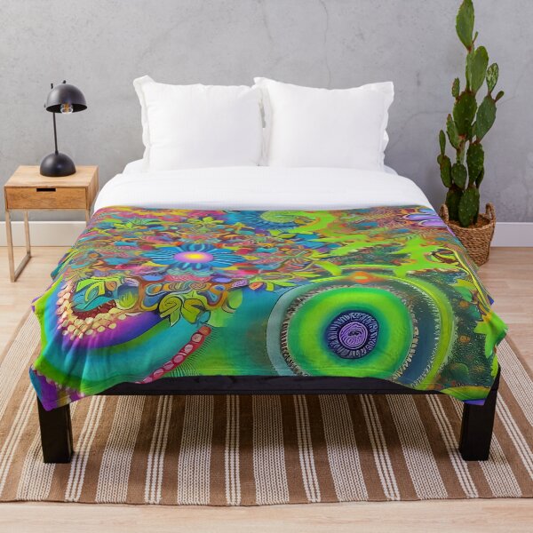 Item preview, Psychedelic colourful happy mood abstract designed and sold by Stratomi.