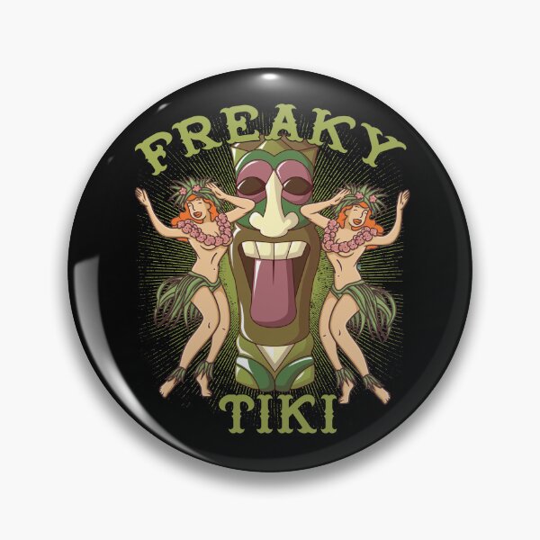 Item preview, Freaky Tiki Gods Totems Idols Retro Tropical Polynesian Hula Girls designed and sold by funnytshirtemp.