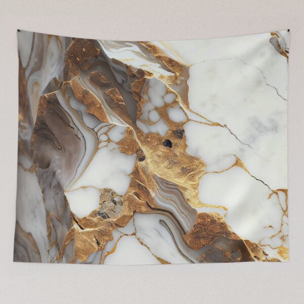 Item preview, Neutral colored marble with gold detailing designed and sold by happypapertime.