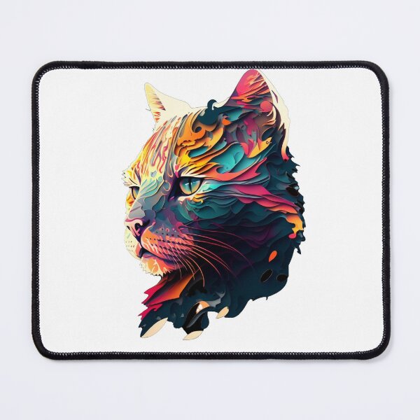 Item preview, Fiery Paper Cat Portrait designed and sold by newdreamsss.