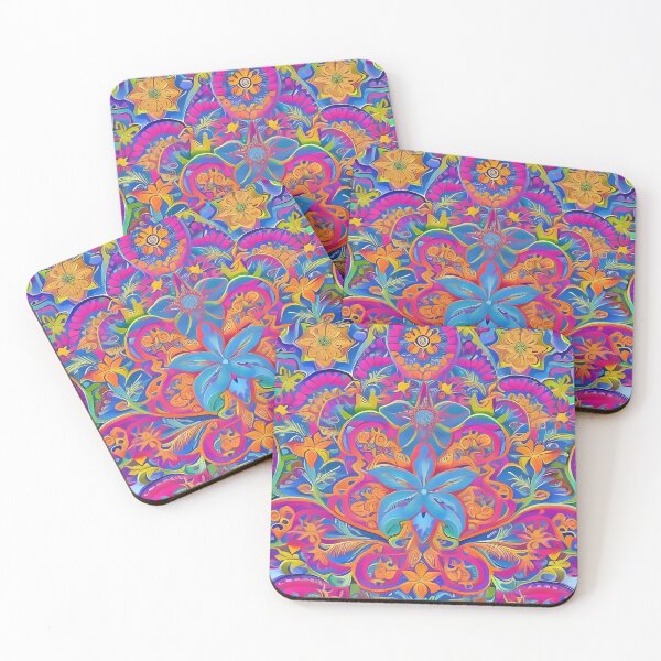 Item preview, Psychedelic colourful happy mood abstract designed and sold by Stratomi.