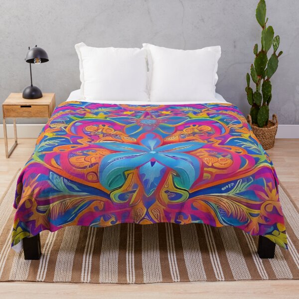 Item preview, Psychedelic colourful happy mood abstract designed and sold by Stratomi.