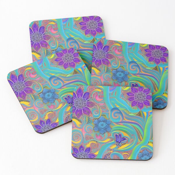 Item preview, Psychedelic colourful happy mood abstract designed and sold by Stratomi.