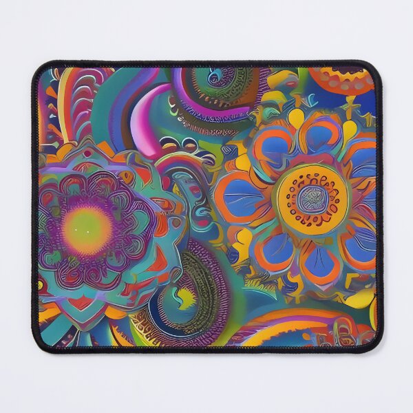 Item preview, Psychedelic colourful happy mood abstract designed and sold by Stratomi.