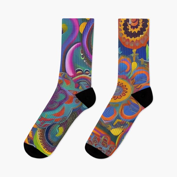 Item preview, Psychedelic colourful happy mood abstract designed and sold by Stratomi.