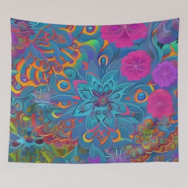 Item preview, Psychedelic colourful happy mood abstract designed and sold by Stratomi.