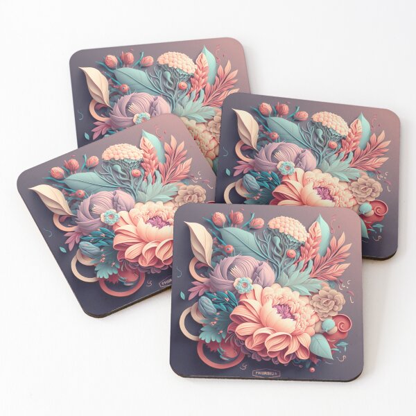 Item preview, Floral Playful Colourful Composition Designs for Home Decor, Wedding, Events Fashion  and Accessories  designed and sold by RAGANADesign.