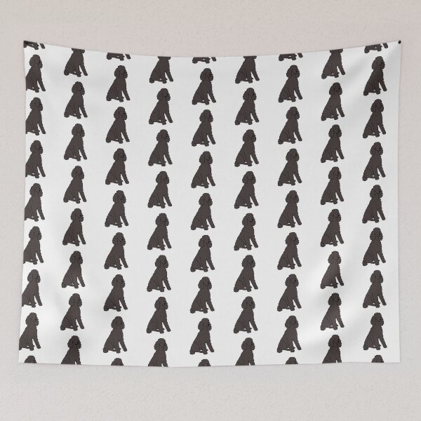 Item preview, Black poodle illustration  designed and sold by Yarafantasyart.