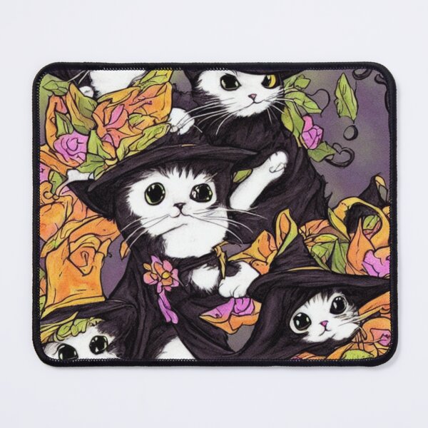 Item preview, Funny Aesthetic Cute Little Witchy Black Cat designed and sold by funnyhalloween.