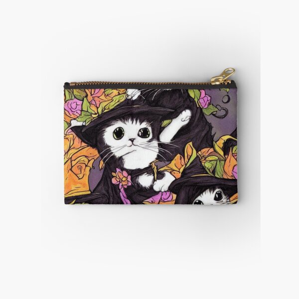 Item preview, Funny Aesthetic Cute Little Witchy Black Cat designed and sold by funnyhalloween.