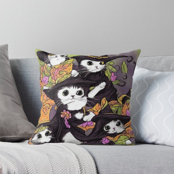 Item preview, Funny Aesthetic Cute Little Witchy Black Cat designed and sold by funnyhalloween.