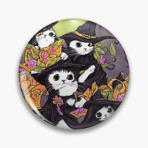 Item preview, Funny Aesthetic Cute Little Witchy Black Cat designed and sold by funnyhalloween.