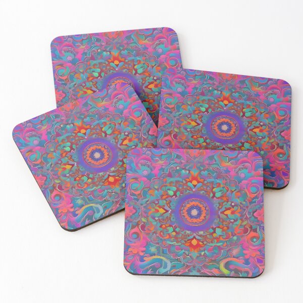 Item preview, Psychedelic colourful happy mood abstract designed and sold by Stratomi.