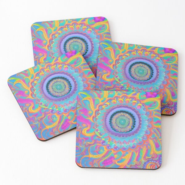 Item preview, Psychedelic colourful happy mood abstract designed and sold by Stratomi.