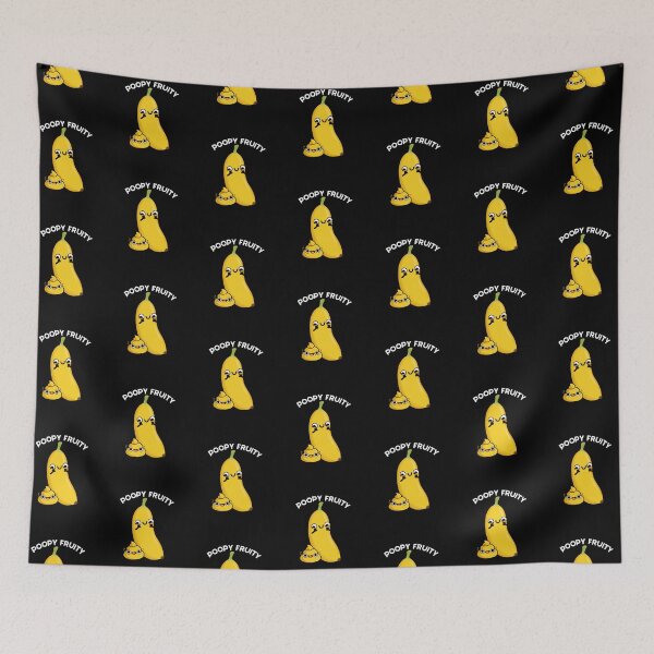 Item preview, Poopy Fruity Funny Fruit Banana Puns (Dark BG) designed and sold by punnybone.