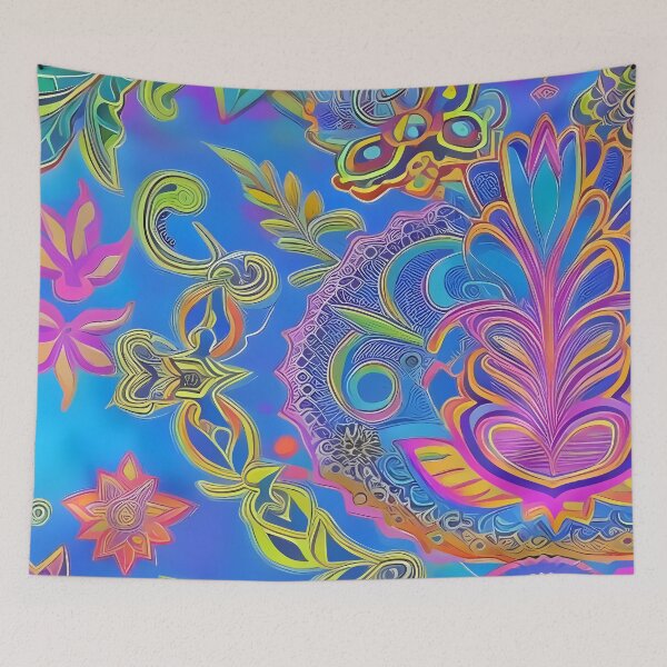 Item preview, Psychedelic colourful happy mood abstract designed and sold by Stratomi.