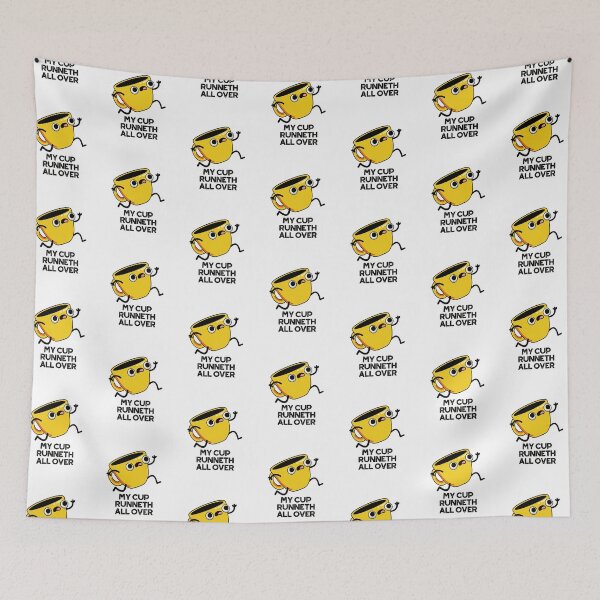 Item preview, My Cup Runneth All Over Funny Bible Puns  designed and sold by punnybone.