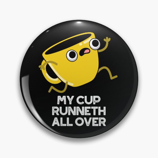 Item preview, My Cup Runneth All Over Funny Bible Puns (Dark BG) designed and sold by punnybone.
