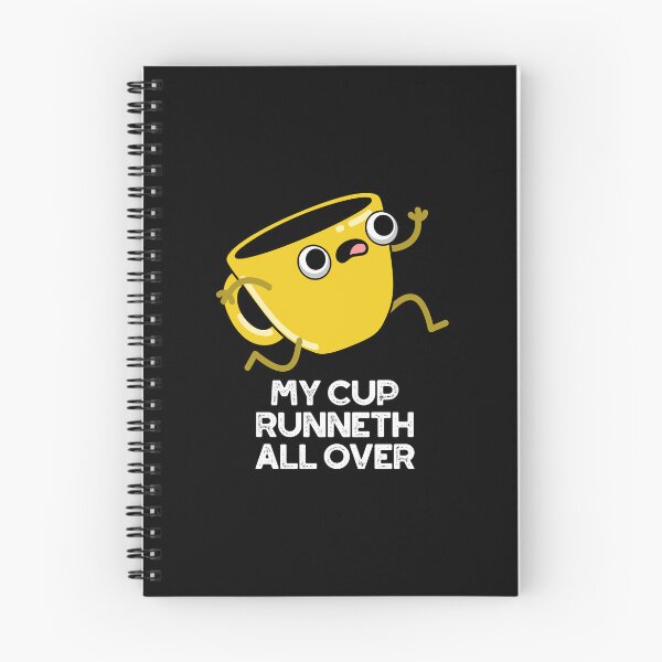 Item preview, My Cup Runneth All Over Funny Bible Puns (Dark BG) designed and sold by punnybone.