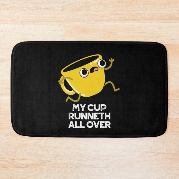 Item preview, My Cup Runneth All Over Funny Bible Puns (Dark BG) designed and sold by punnybone.