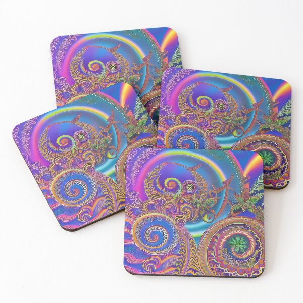 Item preview, Psychedelic colourful happy mood abstract designed and sold by Stratomi.