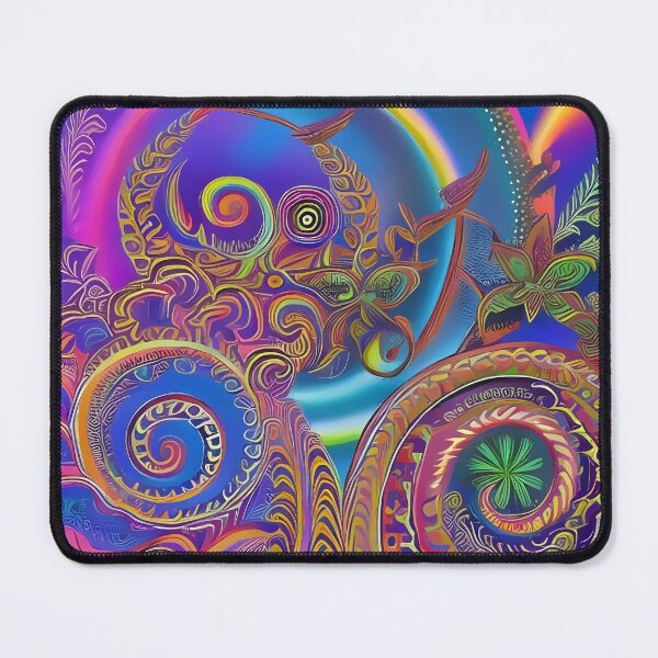 Item preview, Psychedelic colourful happy mood abstract designed and sold by Stratomi.