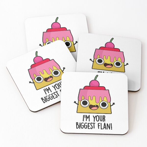 Item preview, I'm Your Biggest Flan Funny Food Puns  designed and sold by punnybone.