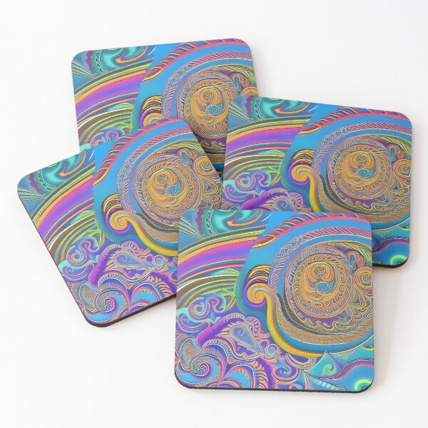 Item preview, Psychedelic colourful happy mood abstract designed and sold by Stratomi.