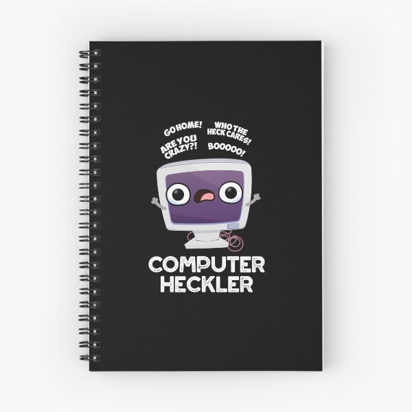 Item preview, Computer Heckler Funny Hacker Puns (Dark BG) designed and sold by punnybone.