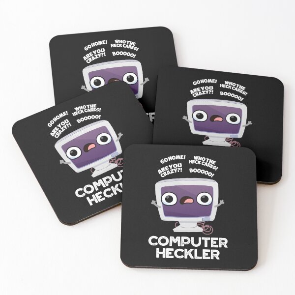 Item preview, Computer Heckler Funny Hacker Puns (Dark BG) designed and sold by punnybone.