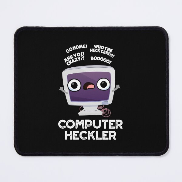 Item preview, Computer Heckler Funny Hacker Puns (Dark BG) designed and sold by punnybone.