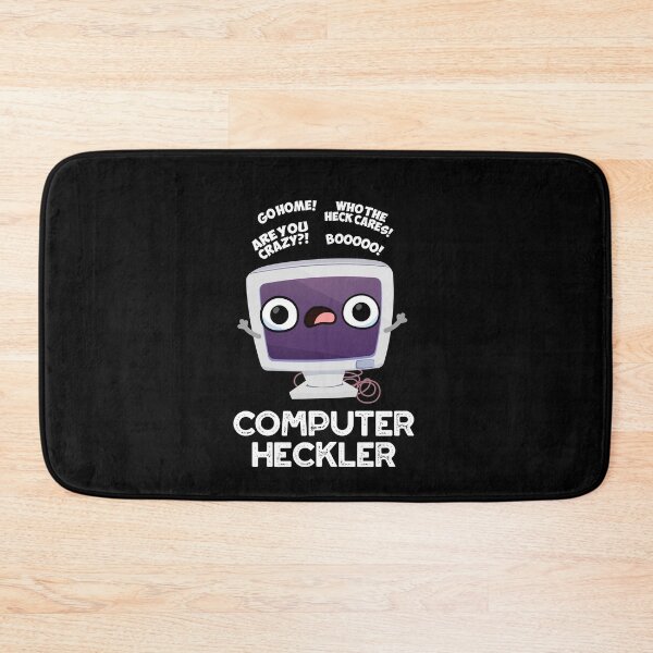 Item preview, Computer Heckler Funny Hacker Puns (Dark BG) designed and sold by punnybone.