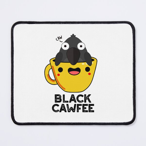 Item preview, Black Cawfee Funny Coffee Puns designed and sold by punnybone.
