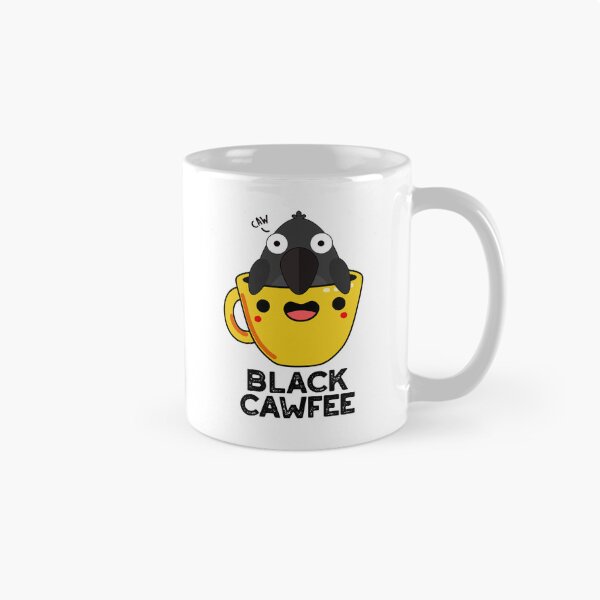 Item preview, Black Cawfee Funny Coffee Puns  designed and sold by punnybone.